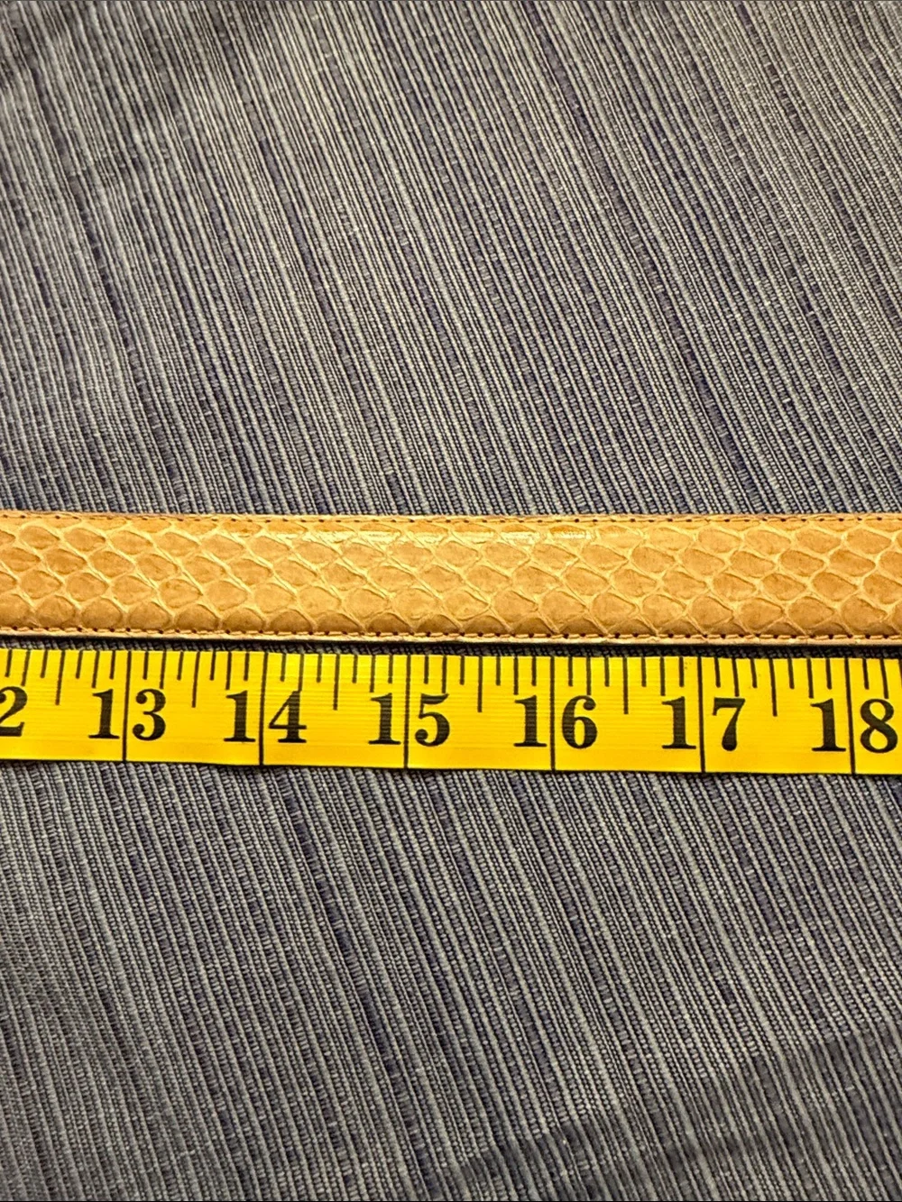 Vintage Tan Snakeskin leather belt
